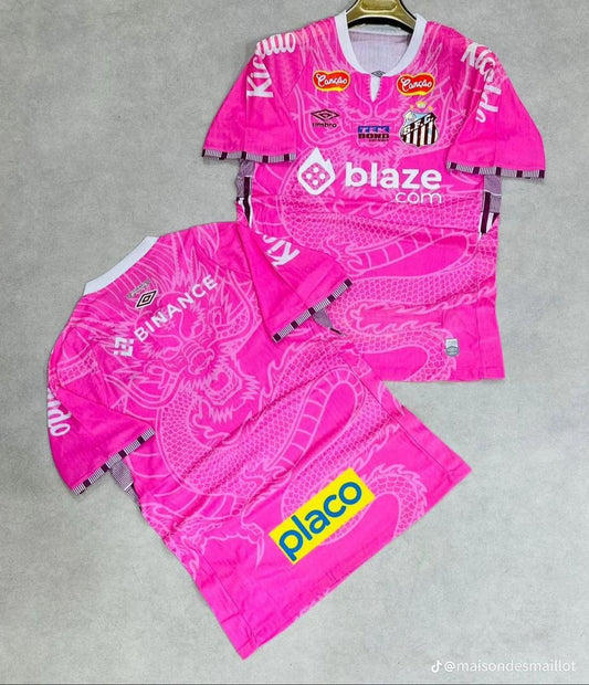 Maillot de Santos rose 2025-2026 (Version Européenne)