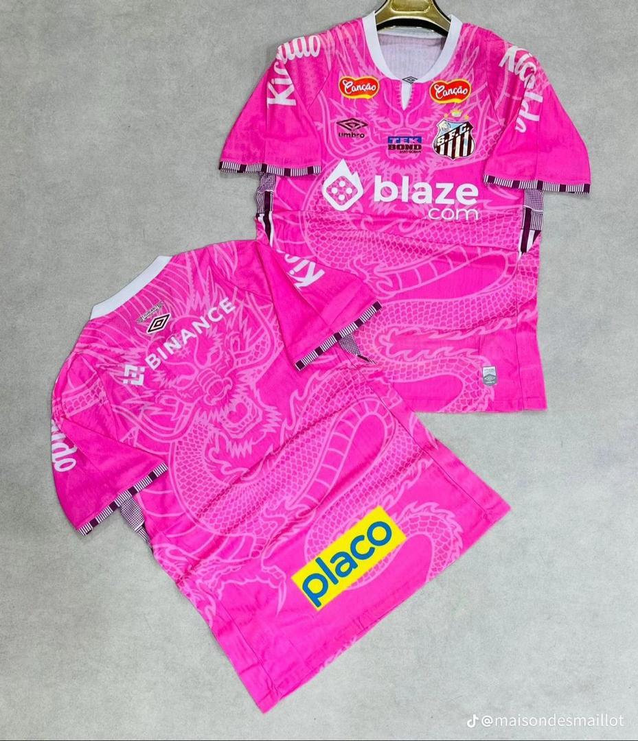 Maillot de Santos rose 2025-2026 (Version Européenne)