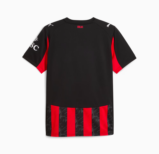 Maillot domicile d'Ac Milan 2025-2026 (Version Européenne)