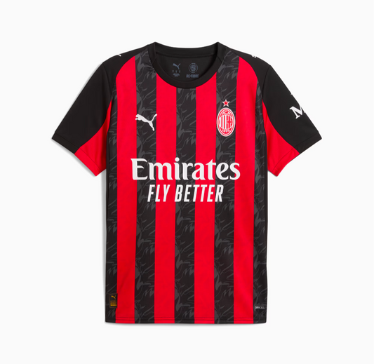 Maillot domicile d'Ac Milan 2025-2026 (Version Européenne)